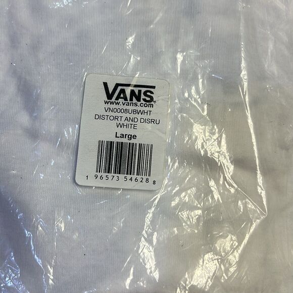 VANS DISTORT AND DISRUPT MENS SHORT SLEEVE T-SHIRT - WHITE - Picture 4 of 6